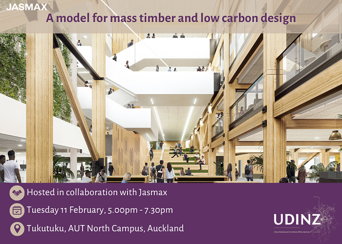 A model for mass timber and low carbon design. logo